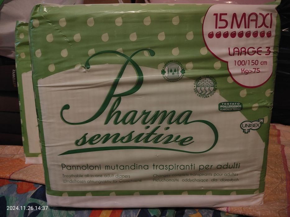 Pieluchomajtki dla dorosłych 30 sztuk rozmiar LARGE 3 Maxi