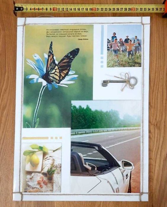 Метафорическая картина пожеланий "Ключ к счастью" 47х34 см