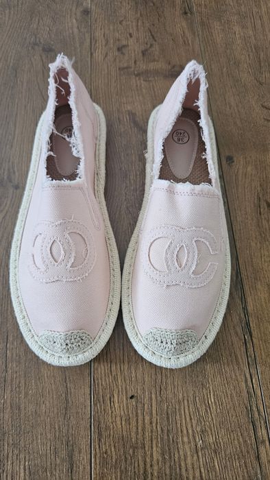 Espadryle puder róż nowe