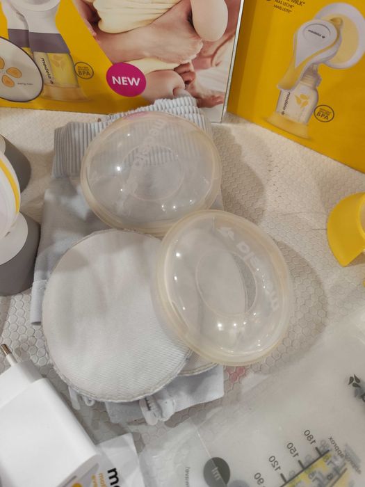 Bomba de extração de leite Medela swing Maxi + bomba manual Harmony