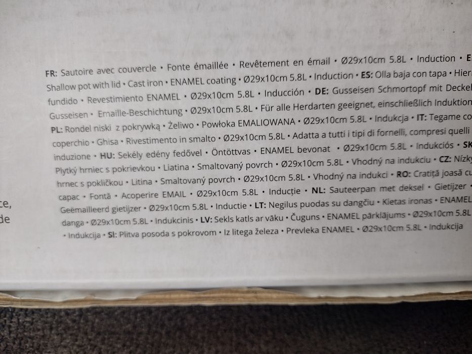 Garnek rondel żeliwny Masterpro Eternal 5,8l
