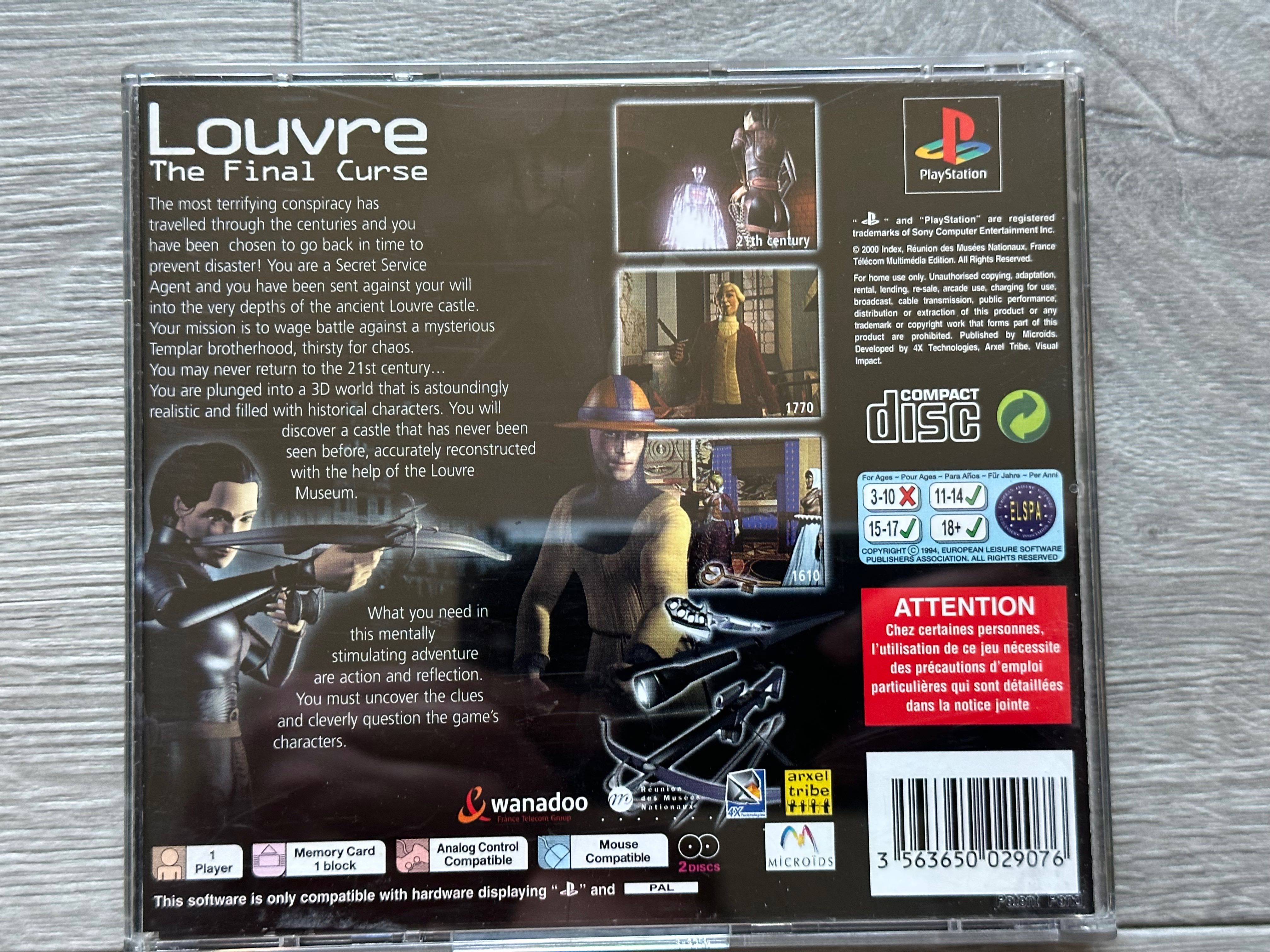 Louvre: The Final Curse / Playstation