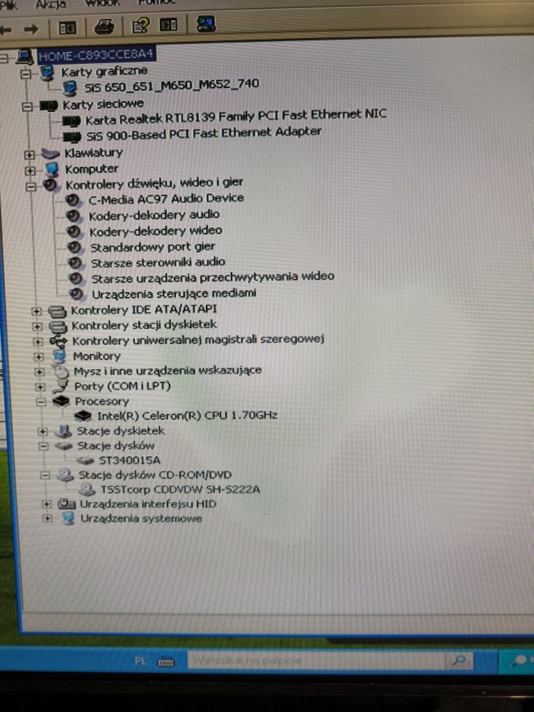 Komputer stacjonarny retro vintage Celeron GE Pro-HT