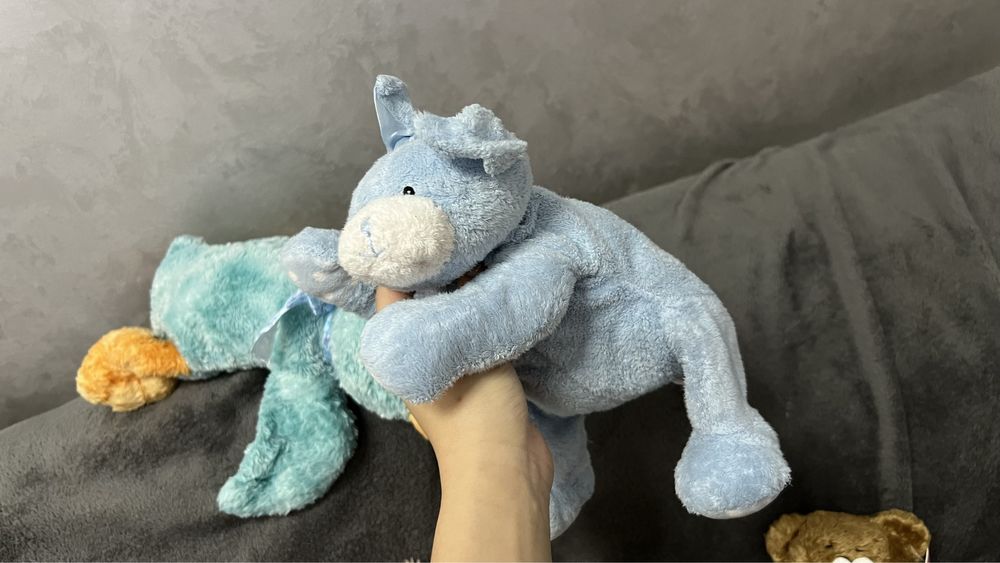 мягкие игрушки животные мишка зайка гусь яйцо верблюд глазастики