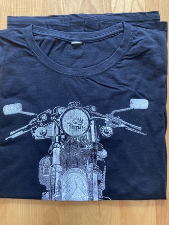 T-shirt czarny rozmiar XL motocykl