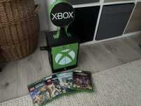 Xbox gra 4 sztuki plus organizer stan super