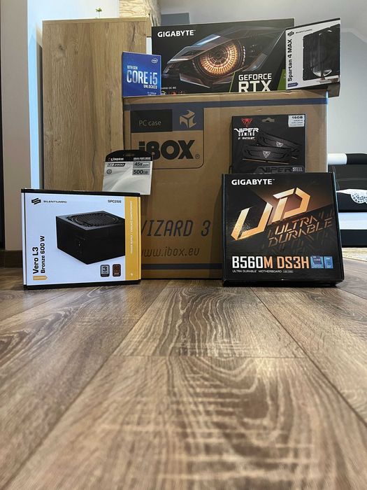Komputer stacjonarny (i5 10600K + RTX 3050).