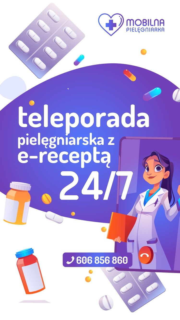 Recepta 24h teleporada pielęgniarka e-recepta usługi medyczne 24h