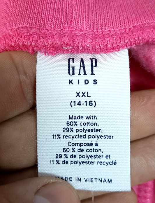 GAP Spodnie Dresowe Różowe Dziewczęce Bawełniane Stylowe Nowe Z Metką