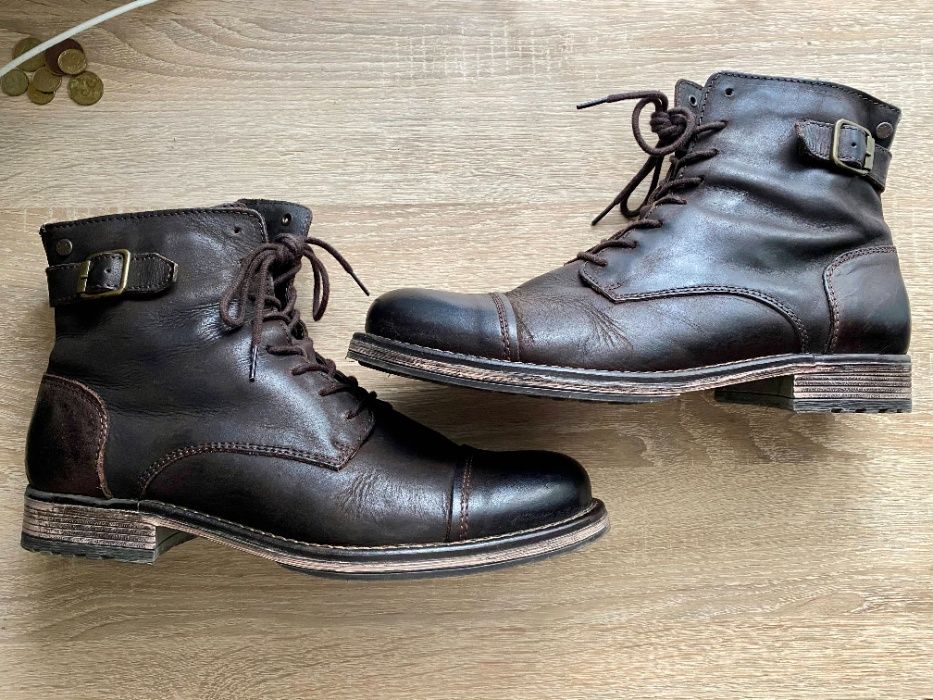 Чоловічі шкіряні черевики Jack & Jones, Португалія, 43 розмір