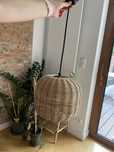 Lampa sufitowa Zara Home pleciona rattanowa