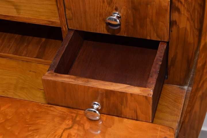 Sekretera Biedermeier Art Deco - Sekretarzyk Komoda Szafa Otwierana,