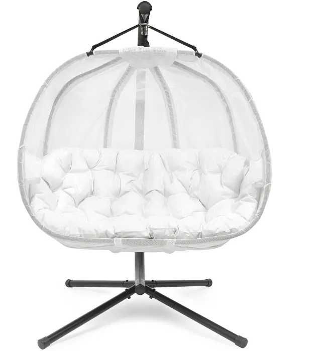 Huśtawka kosz kokon fotel wiszący ogrodowy na taras bujany do ogrodu
