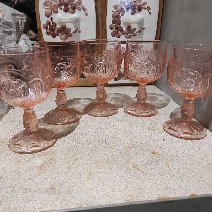 Pucharki Drost Ząbkowice 5szt, łososiowy