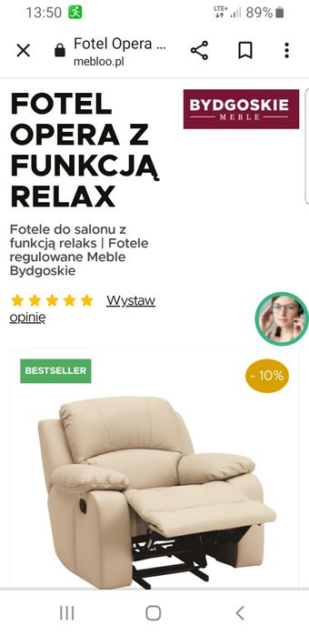 Fotel Skórzany Opera/komfort.