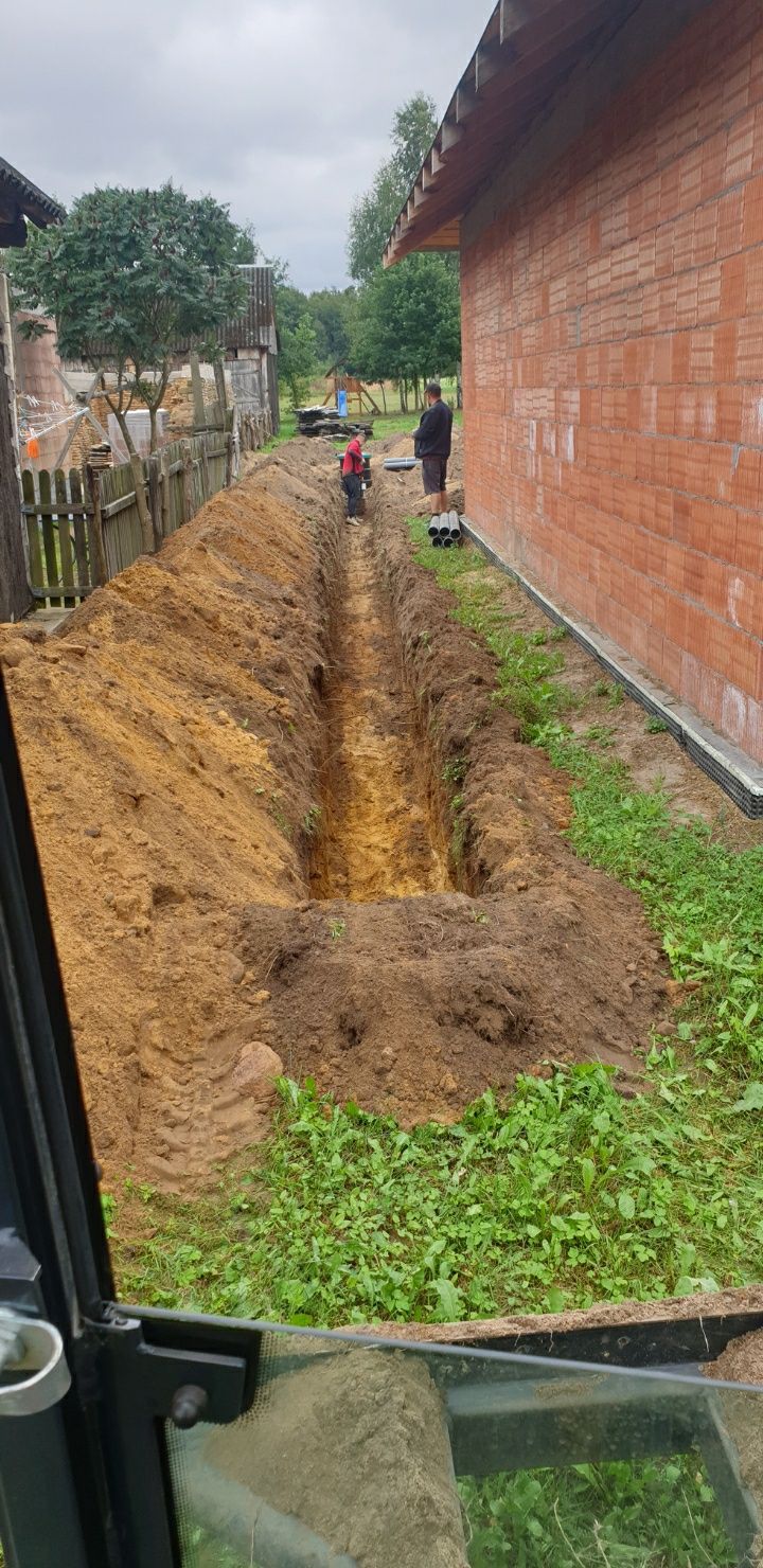 Usługi minikoparką,wywrotką,przeciski,porządkowanie działek