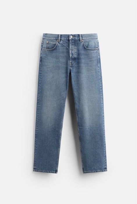 Джинси прямі сині чоловічі базові Regular Straight Leg Zara