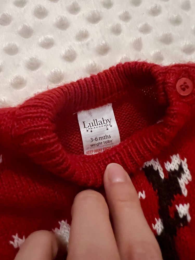 Sweterek świąteczny dla chłopca Lullaby rozm 62