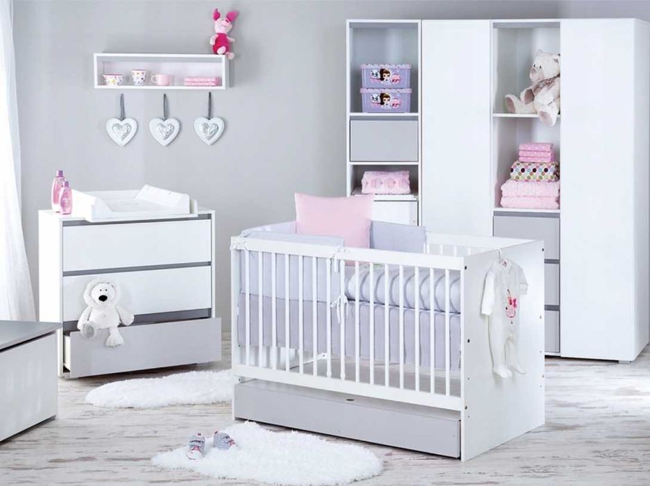Zestaw mebli dla dziecka Klupś Dalia Grey 140x70
