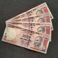 Notas de 1000 rupias da India