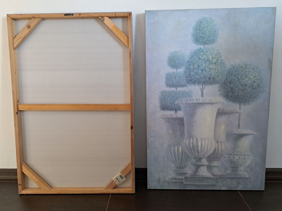 Obrazy malowane na płótnie 90x60cm Blanc Mariclo