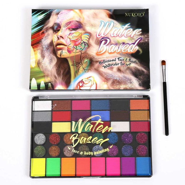 Профессиональный аквагрим Большой набор 42цвет кисточка NK4201 Бодиарт