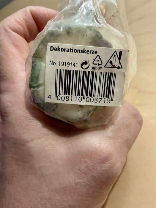 Vela em forma de ovelha