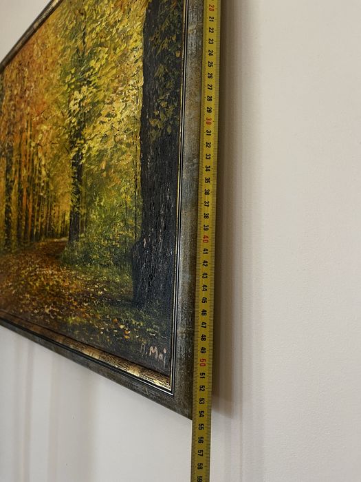 Obraz „Jesień w parku” olejny na płótnie w drewnianej ramie