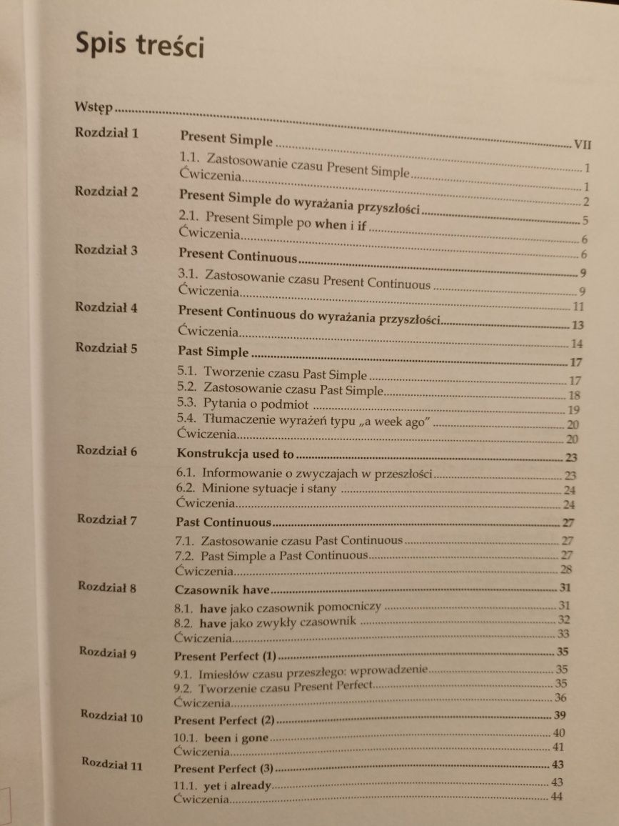 Angielski ENGLISH TENSES Czasy