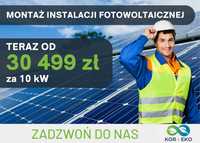 Fotowoltaika, Instalacja Fotowoltaiczna 10kW, 30 499zł, Dofinansowanie