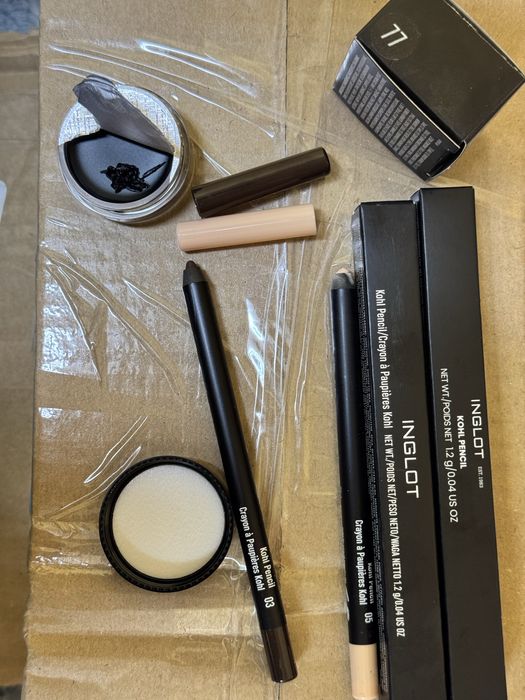 Inglot EYELINER GEL czarny + kredka do oczy kohl pencil 03 + 05