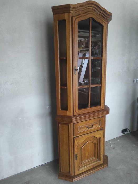 Dębowa komoda witryna narożna OFM stan bdb DOWÓZ WYSYŁKA