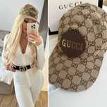 Czapka z daszkiem logowana gucci unisex
