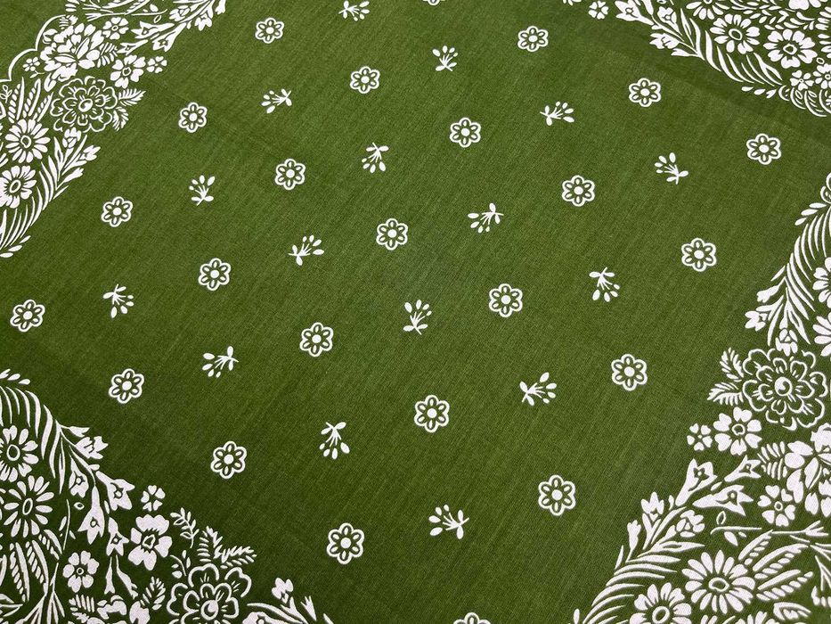 NOWA apaszka wild rag bandana oliwkowa ciemnozielona męska damska USA