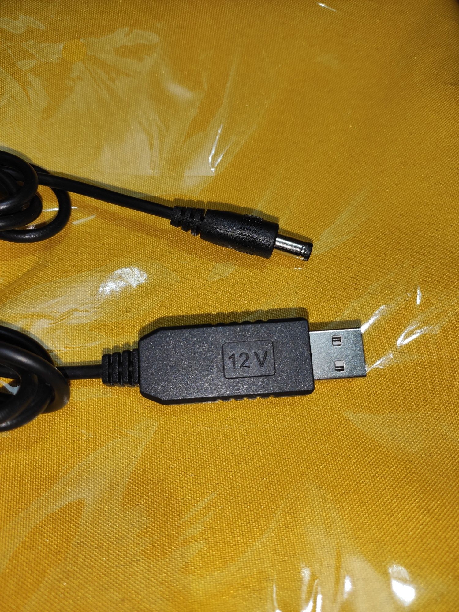 USB - DC 12v. 9v. 5v. 5,5мм повышающий кабель для роутера. юсб дс. Кие