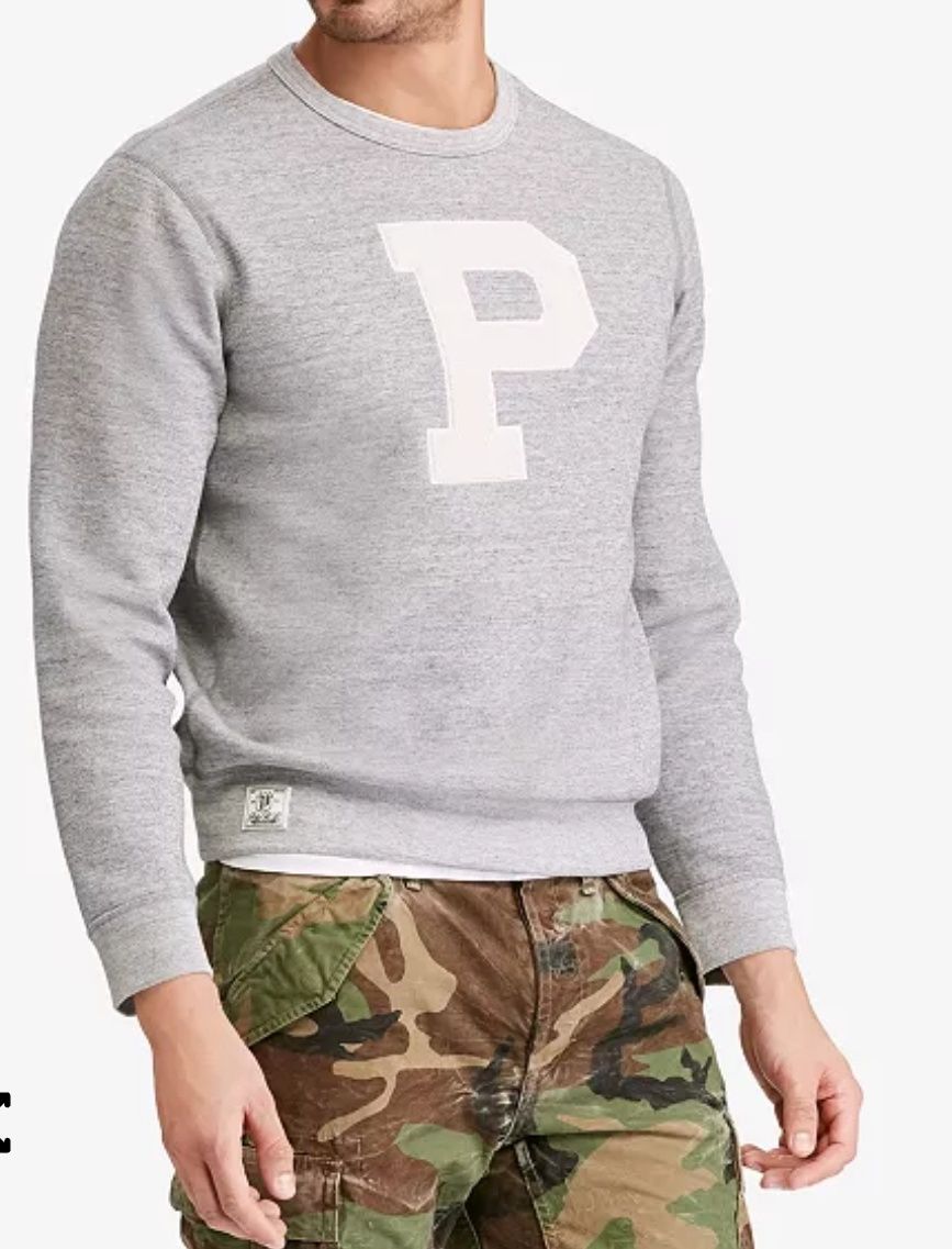 Ralph Lauren bluza polo roz,50/50/L bawełna okrągły dekolt nadruk p