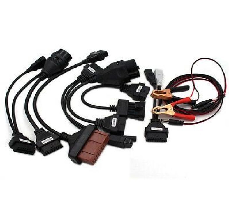 Kit de 8 cabos para Ligeiros e Pesados OBD II c/cabos IVECO 38 Pinos