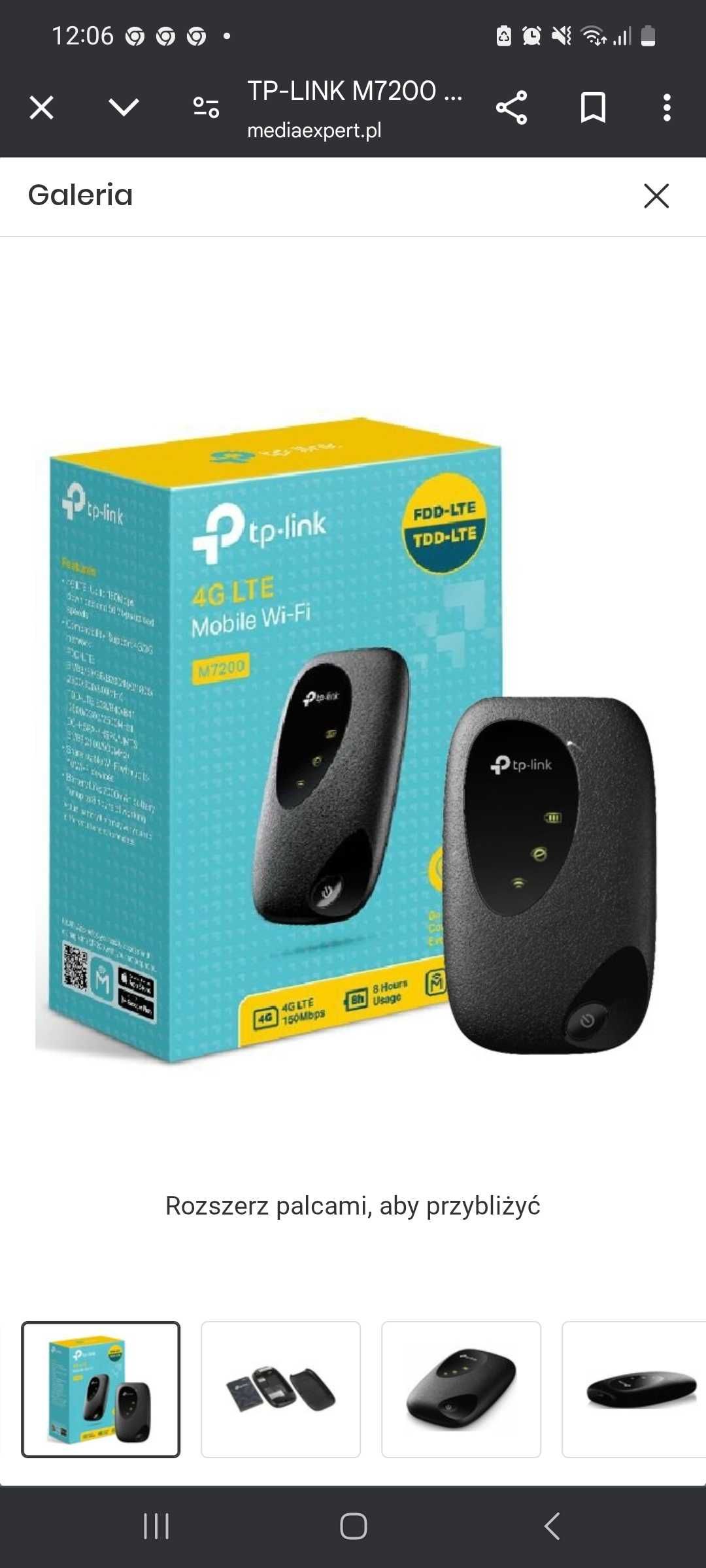 Mobilny router wifi tp link na gwarancji