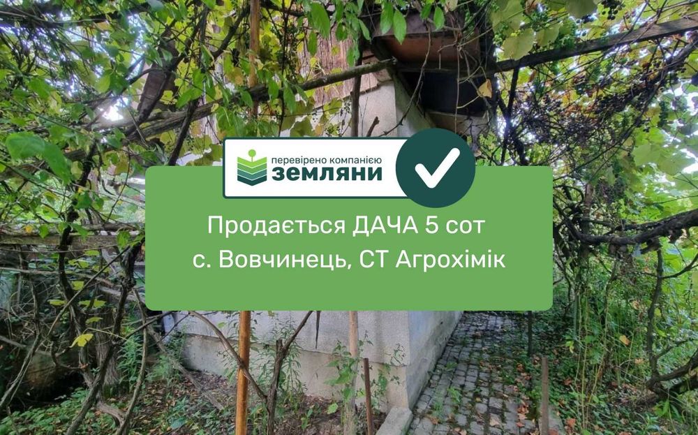 Продається ДАЧА 5 сот Вовчинці, з будиночком (5)