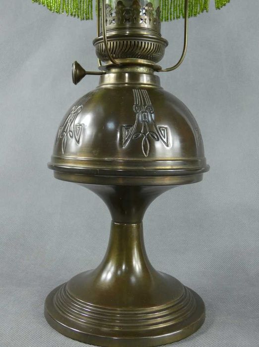 Lampa naftowa PARYŻANKA brenner HS kominek kryształki