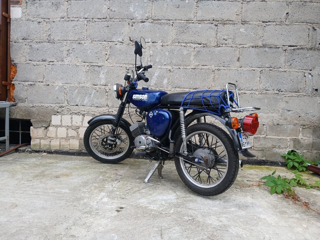 Simson S51 zarejestrowany gotowy do jazdy 4 biegi 1980 rok M541 DDR