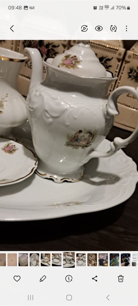 Serwis  kawowy. Porcelana.