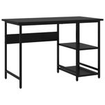 Biurko komputerowe VidaXL czarne 105x55 cm MDF metal