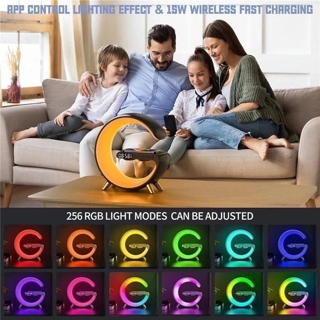 Оригінальний Нічник Smart Light Sound Machine з колонкою зарядкою