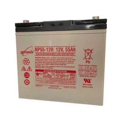 Аккумулятор для ИБП, UPS: GENESIS (NP55-12R) 12V 55 Ah 229x138x213
