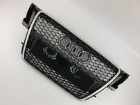 Решетка Радиатора AUDI A5 8T 2007-2011 RS Стиль Black (Рамка silver)
