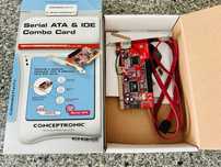 Placa PCIe para ligar dispositivos SATA, e-SATA e IDE (Combo card)