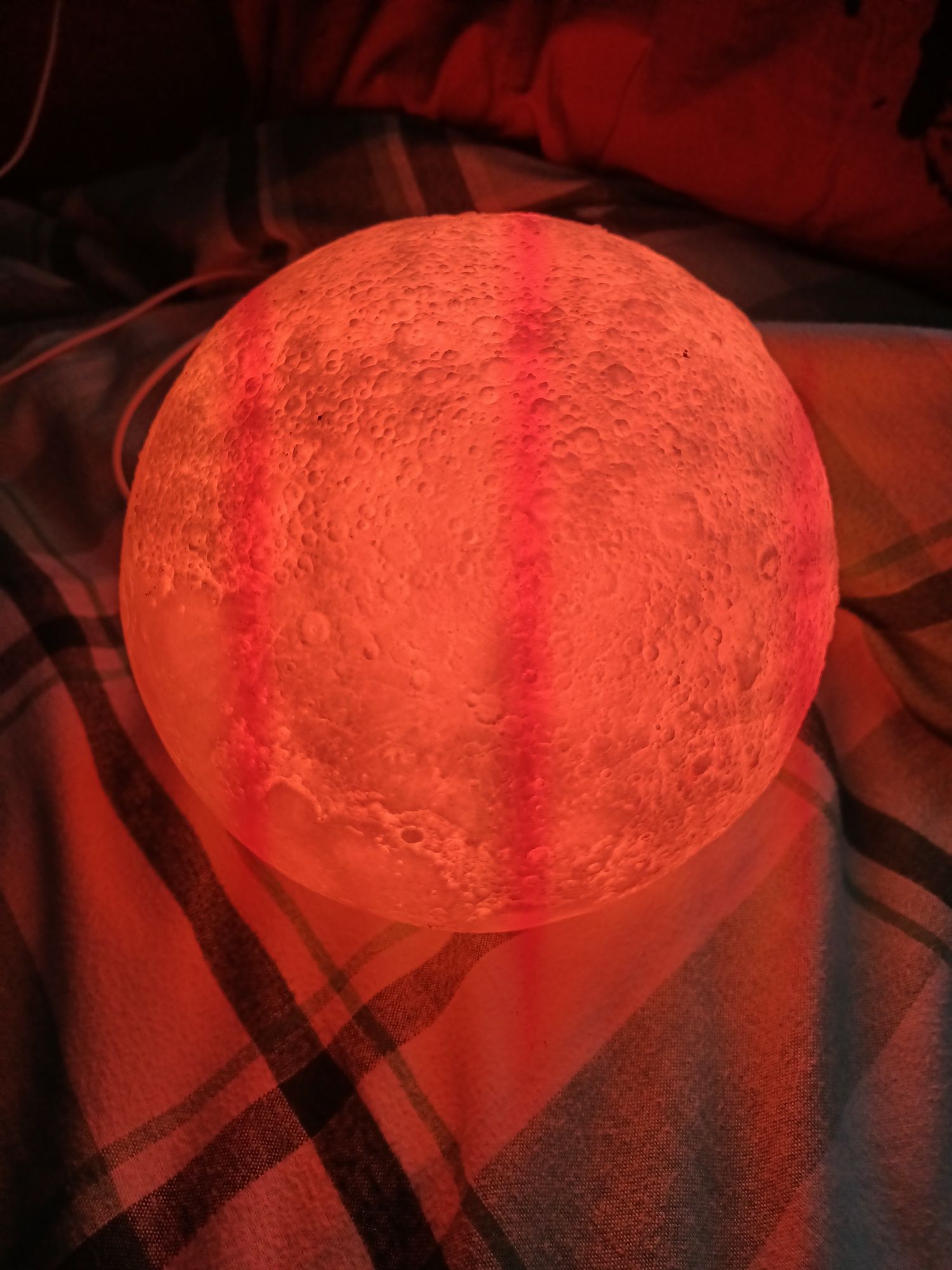Kula księżyc lampka nocna kosmos kolorowa