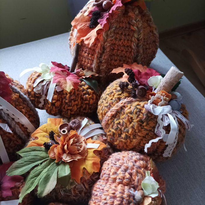 Szydełkowe dynie. Komplet