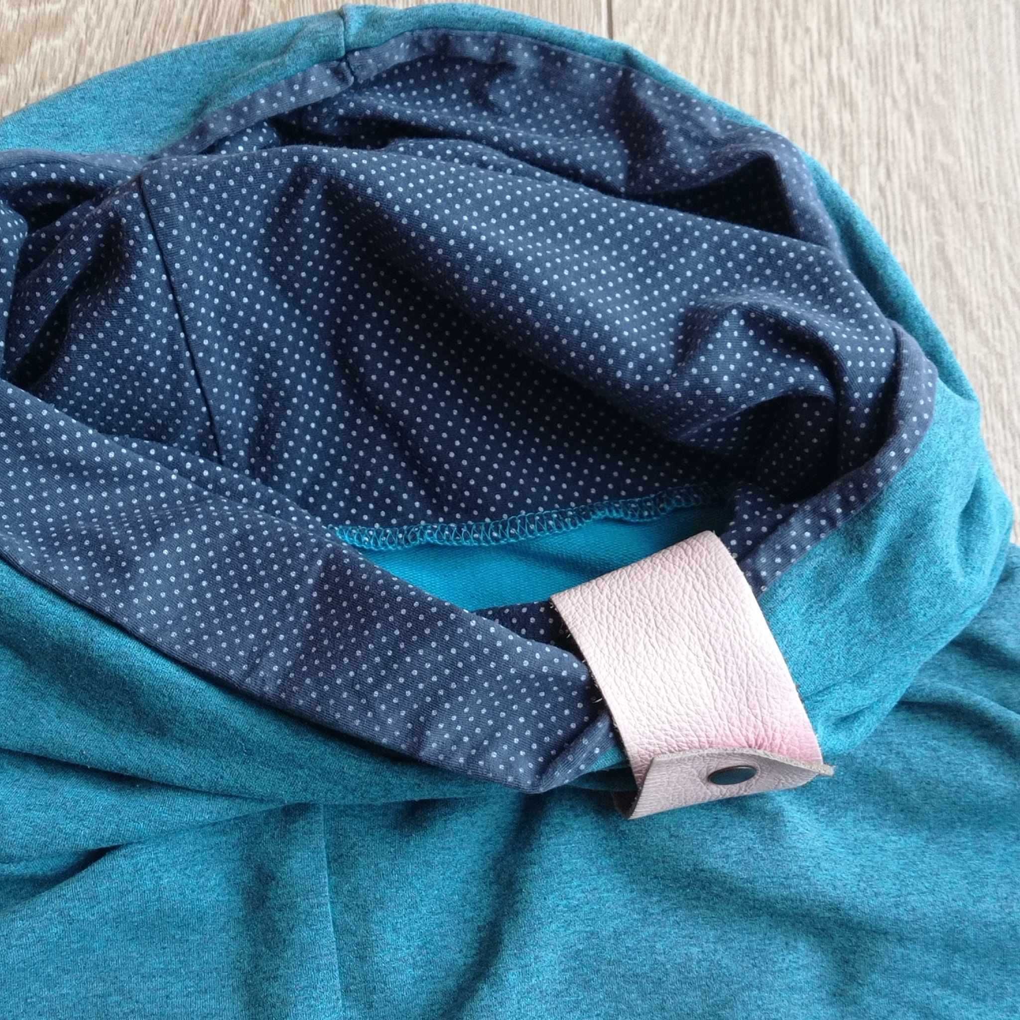 Nubee krótka zielona morska bluza melanż rozm S/M